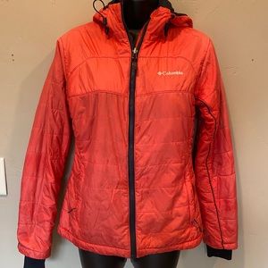 Columbia Sportswear Company Womens Coral Full Zip Puffer Jacket Size Small